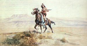 Charles Marion Russell - Red Man of the Plains 1901
