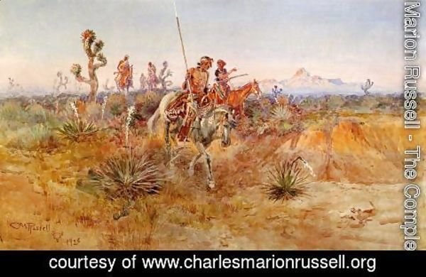 Charles Marion Russell - Navajo Trackers