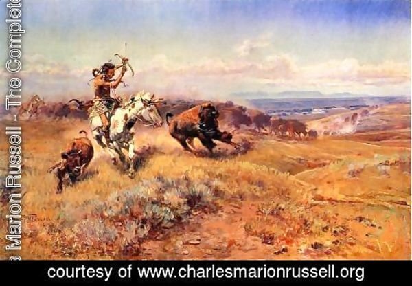 Charles Marion Russell - Horse of the Hunter (or Fresh Meat)