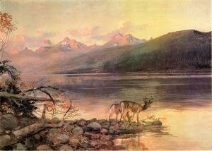 Charles Marion Russell - Deer at Lake McDonald