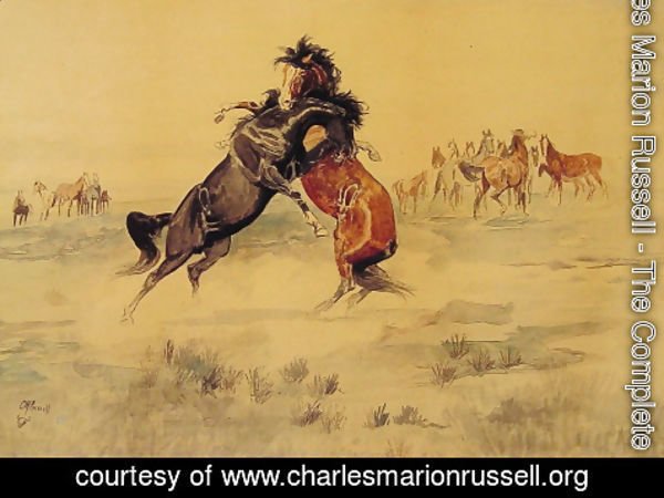 Charles Marion Russell - The Challenge