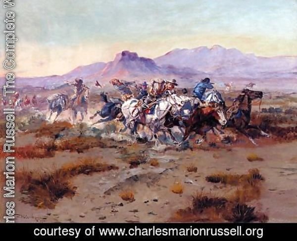Charles Marion Russell - The Attack