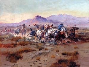 Charles Marion Russell - The Attack