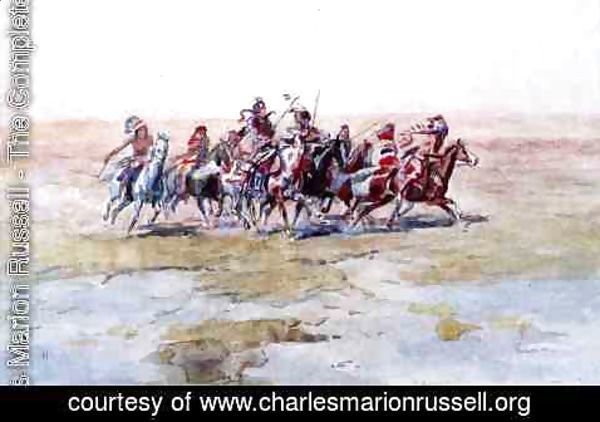 Charles Marion Russell - Cree War Party