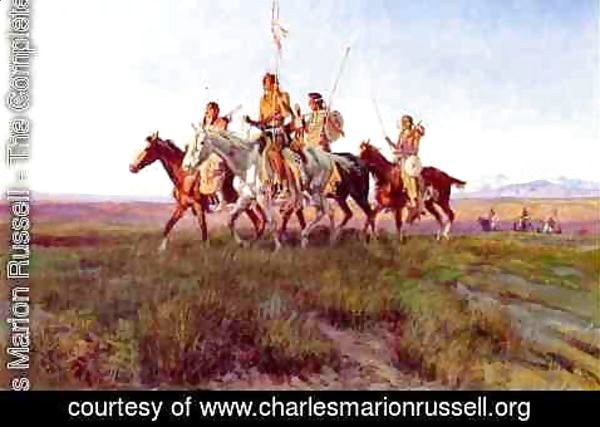 Charles Marion Russell - Return of the War Party