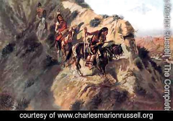 Charles Marion Russell - Scouting the Enemy