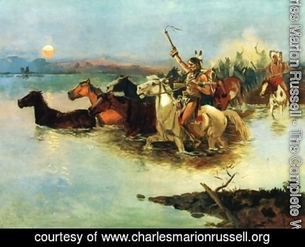 Charles Marion Russell - Crossing the Range
