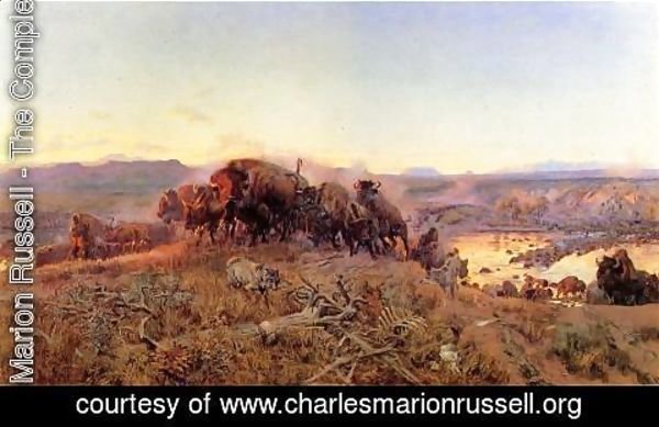 Charles Marion Russell - When the Land Belonged to God