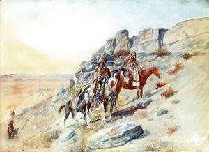 Charles Marion Russell - Sighting the Enemy