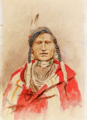 Charles Marion Russell - Portrait of an Indian