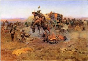 Charles Marion Russell - Camp Cook's Troubles