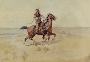 Charles Marion Russell - Cowboy On The Range