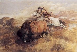 Indian On White Horse