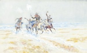 Charles Marion Russell - Cowboys on the Plains