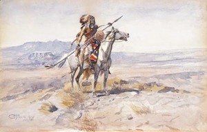 Indian on Horseback 2