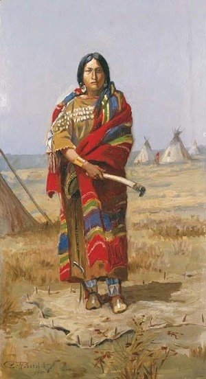 Charles Marion Russell - Indian Squaw