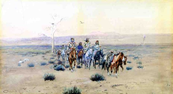 Trappers Crossing the Prarie