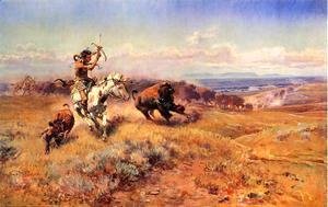 Charles Marion Russell - Horse of the Hunter (or Fresh Meat)