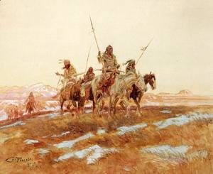 Charles Marion Russell - Piegan Hunting Party