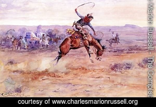 Charles Marion Russell - Bucking Bronco