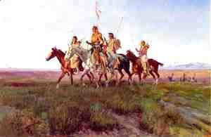 Charles Marion Russell - Return of the War Party