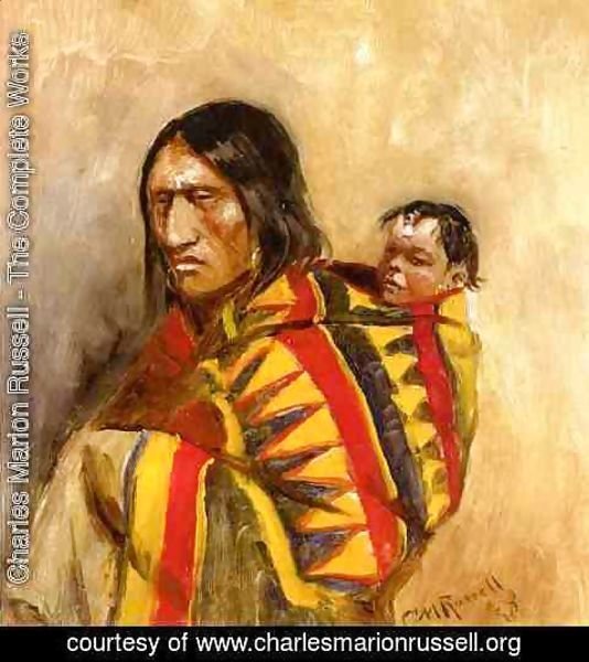 Charles Marion Russell - Stone-in-Moccasin Woman