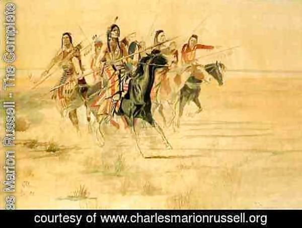 Charles Marion Russell - Indian Hunt