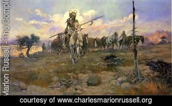 Charles Marion Russell - Bringing Home the Spoils