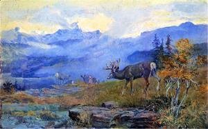 Charles Marion Russell - Deer Grazing