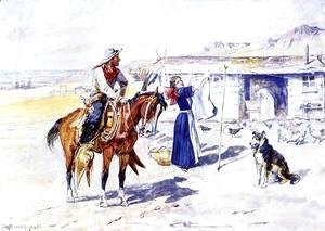 Charles Marion Russell - Thoroughman's Home on the Range