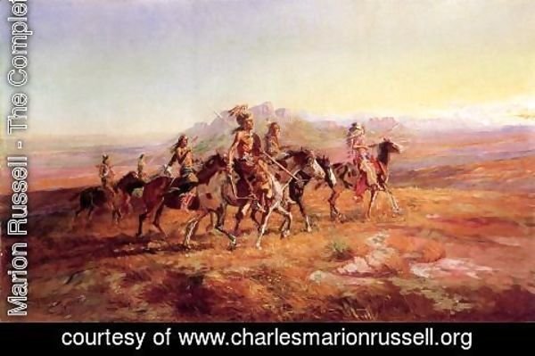 Charles Marion Russell - Sun River War Party