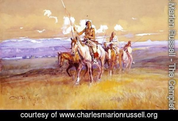 Charles Marion Russell - Indian Party