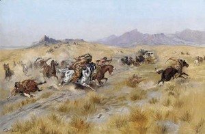 Charles Marion Russell - The Attack 2